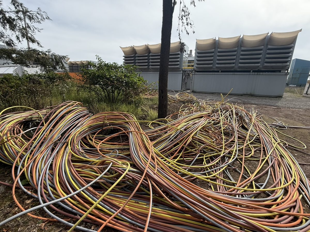 Pulled copper wire from a demolition jobsite purchased by Electrical Wire Buyers